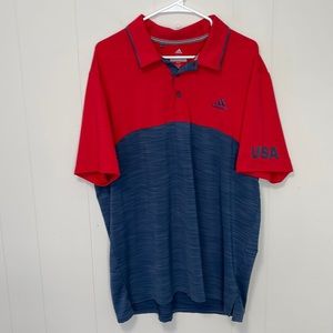 Men's Official USA Golf Adidas Golf Polo Size XL